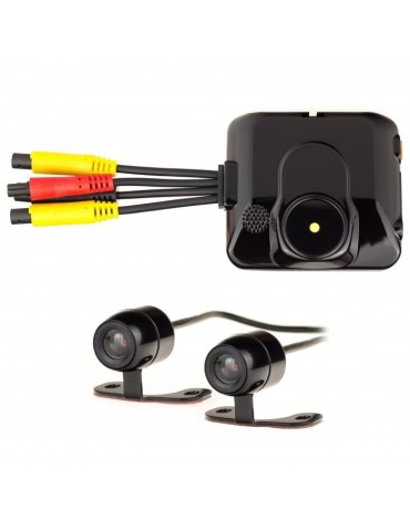 2 channel mini camera and recorder for car or motorcycle Secutek C6