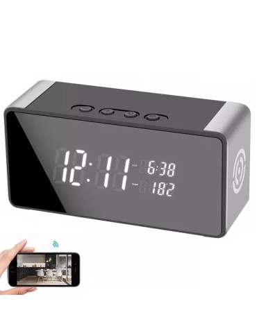 Alarm clock with hidden WiFi camera Secutek MDCKP06