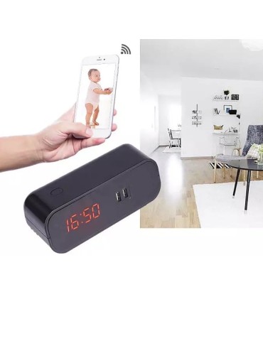 Alarm clock with hidden WiFi camera Secutek SAH-IP038