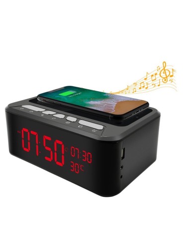 Secutek SAH-IP019 wireless speaker with smartphone charging station