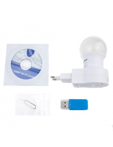 Hidden Wi-Fi IP camera in night light Secutek SAH-IP023