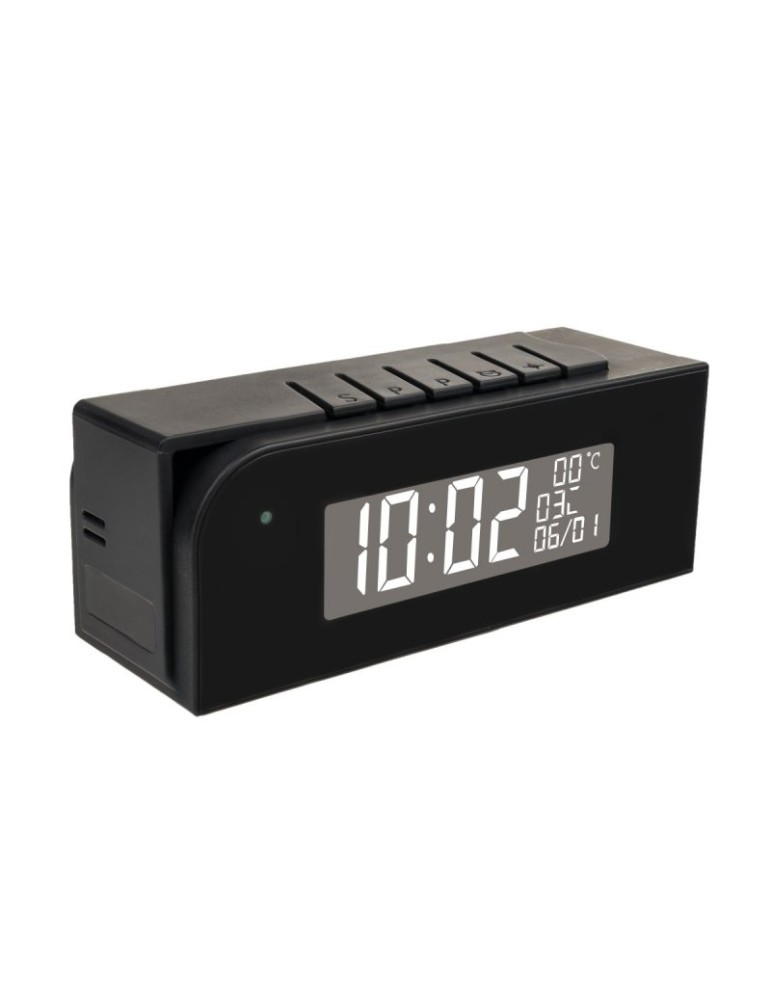 Secutek SAH-IP035 spy camera in digital alarm clock - WiFi, HD